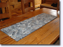 Stone mat table runner - Click for larger image